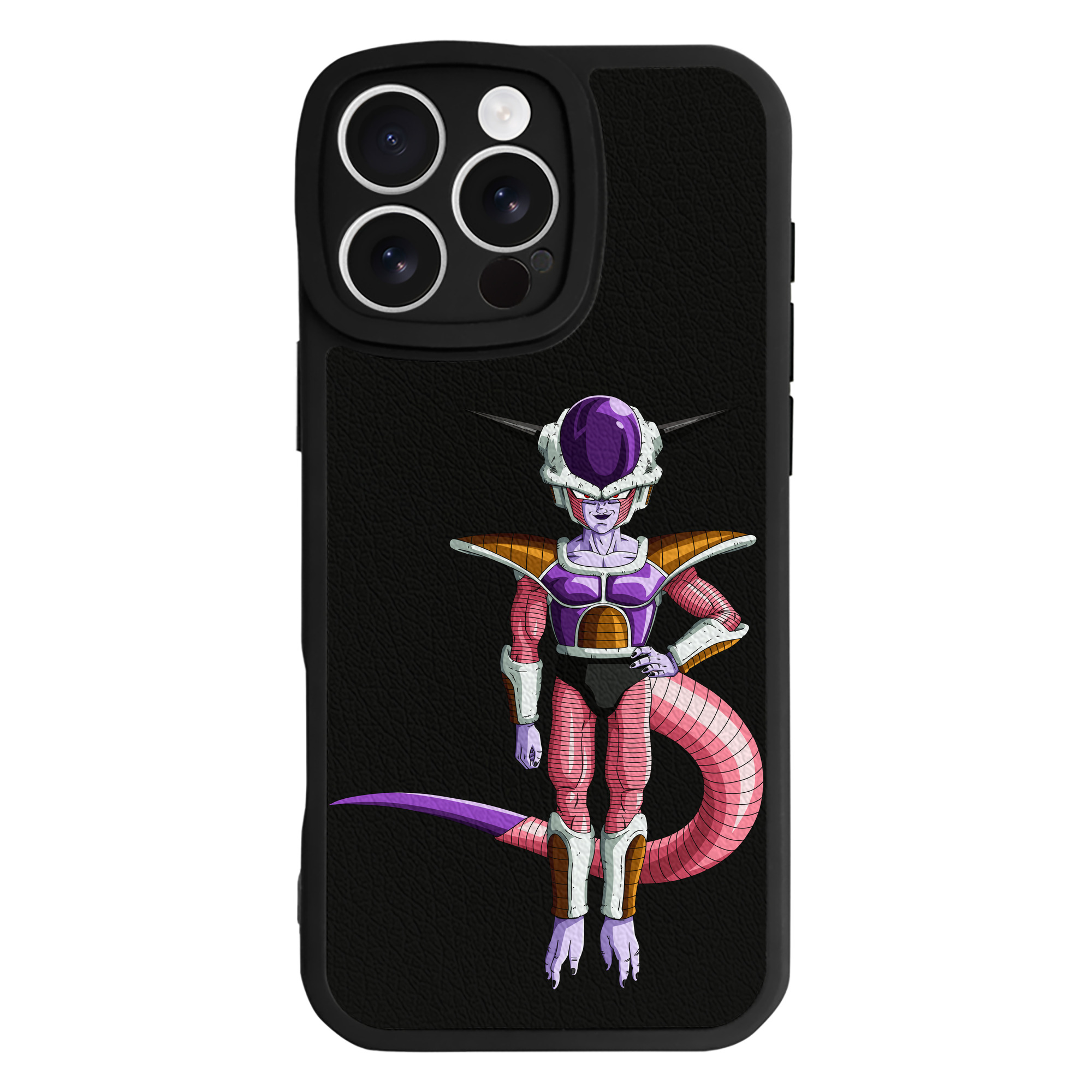 （画像用） ドラゴンボール フリーザ DRAGON BALL Frieza 【iPhone 16シリーズ対応】シリコンスマホケース（レザー調） 材質：シリコン